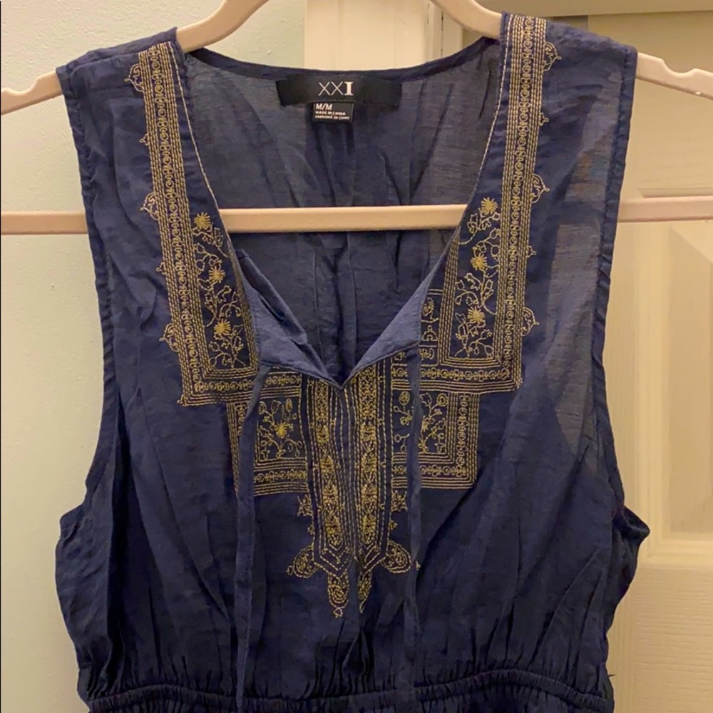 Forever 21 Embroidered Tank